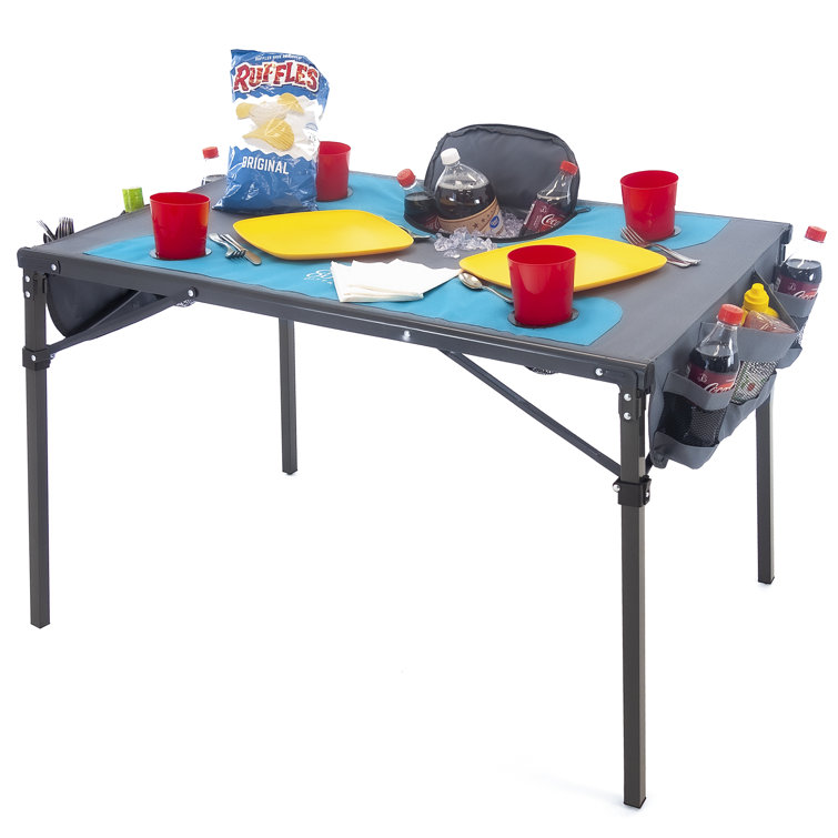 Folding store cooler table